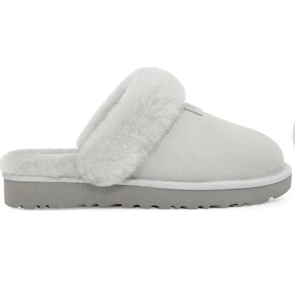 New ugg light grey genuine shearling slipper - Picture 9 of 14